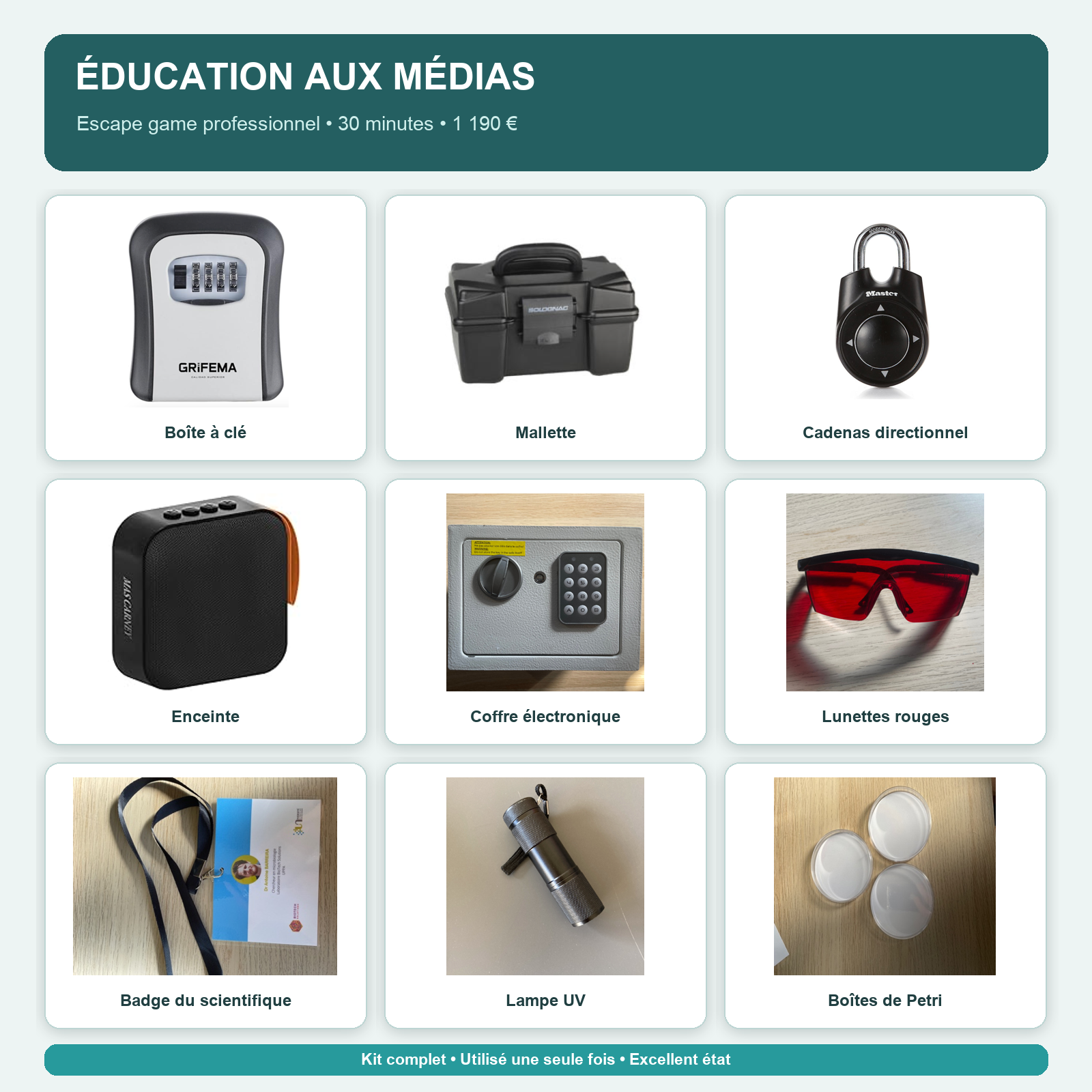 Kit Escape Game Développer sa pensée critique et éducation aux médias